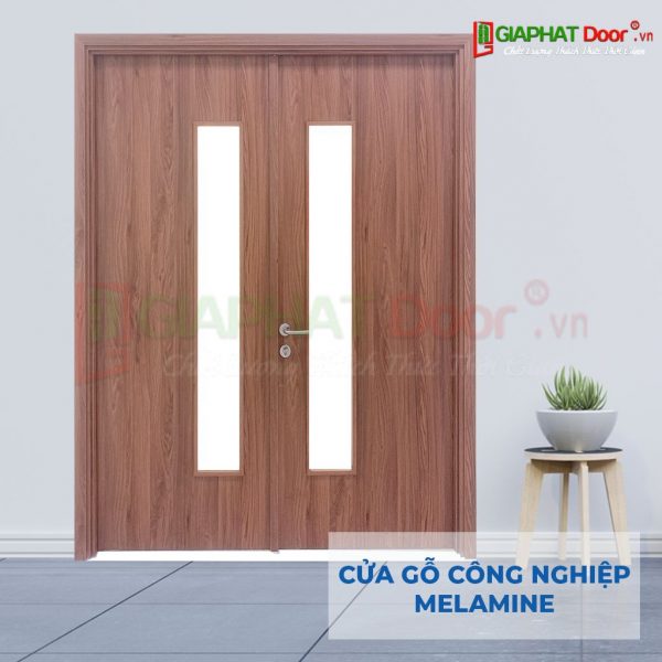 Cửa gỗ công nghiệp MDF Melamine 2P1G1