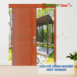 Cửa gỗ công nghiệp MDF Veneer P1-4
