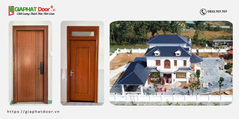 Cửa thép nhập Hàn Quốc có thiết kế sang trọng, tinh tế từng chi tiết