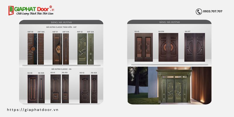 Đa dạng thiết kế cửa vân 5D cho khách hàng lựa chọn