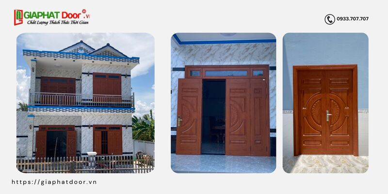 Một số mẫu cửa thép Hàn Quốc được Gia Phát Door lắp đặt