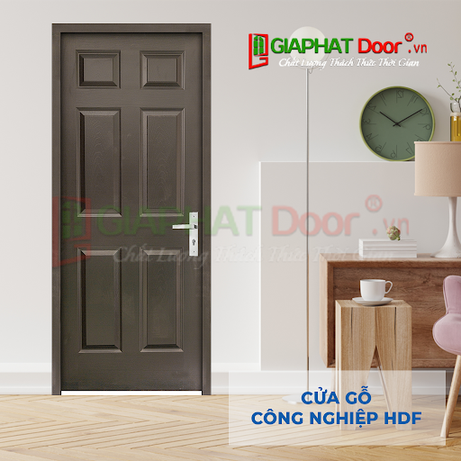 Mẫu cửa gỗ công nghiệp HDF 6A-C14