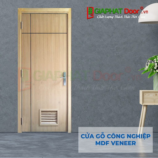 Mẫu cửa gỗ công nghiệp MDF Veneer P1R2L1
