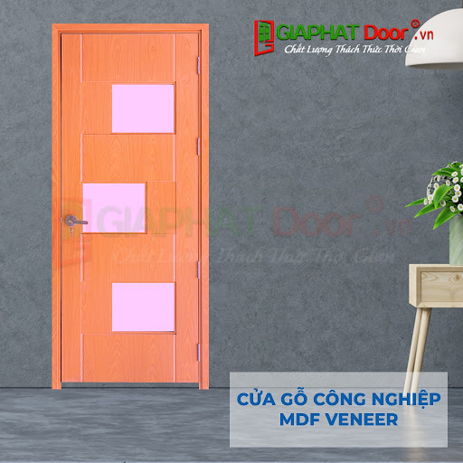 Mẫu cửa gỗ công nghiệp MDF veneer P1G3