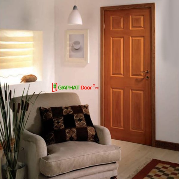 Các mẫu cửa gỗ đẹp HDF Veneer cho phòng ngủ