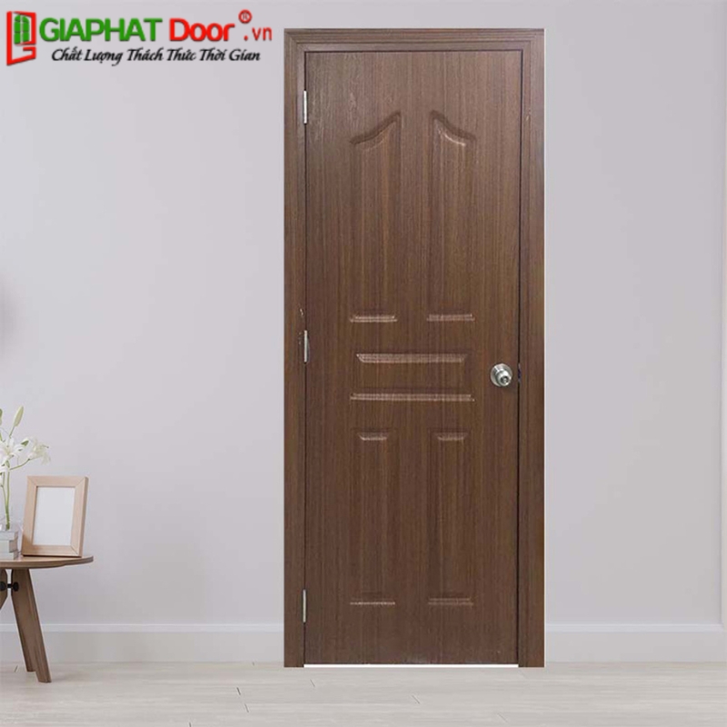 Cửa màu nâu gỗ tự nhiên mang lại cảm giác ấm cúng 