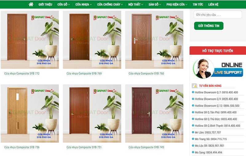 GiaPhatDoor - Địa chỉ mua cửa gỗ Composite đáng tin cậy
