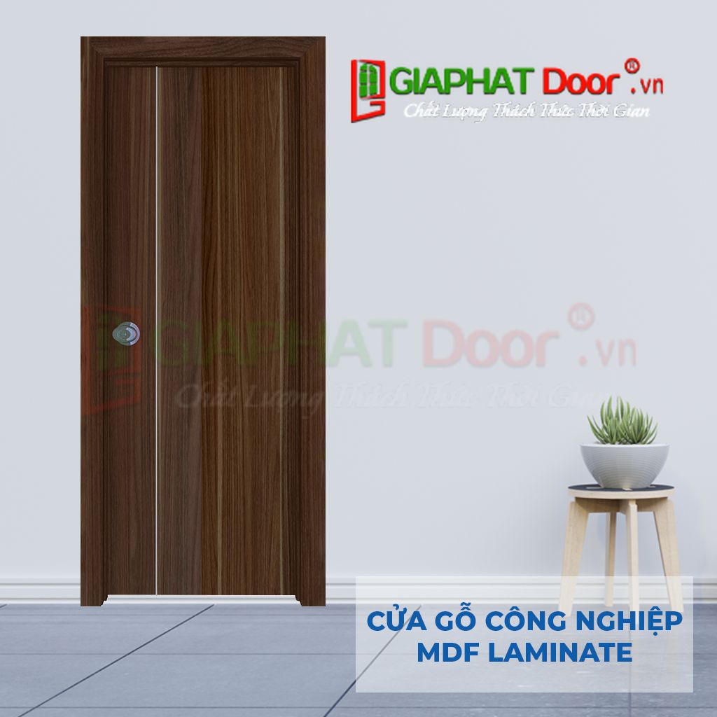 Mẫu cửa gỗ công nghiệp chung cư MDF Laminate