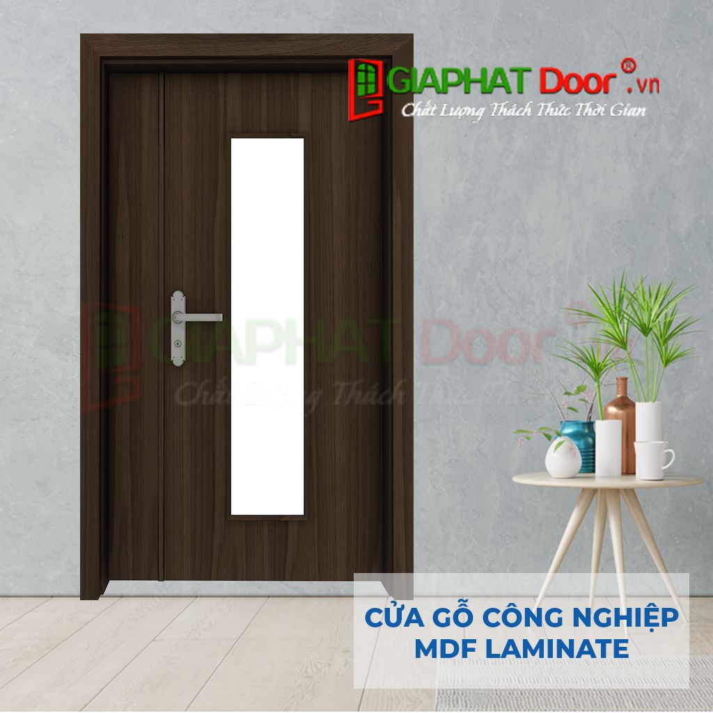 Mẫu cửa gỗ công nghiệp chung cư MDF Laminate